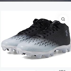 Under Armour Gradient Black to Light Gray Football Cleats. Worn once